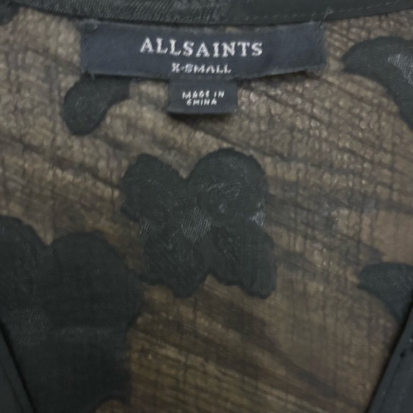 AllSaints Alia Flora Drop Waist Dress - Picture 4 of 16